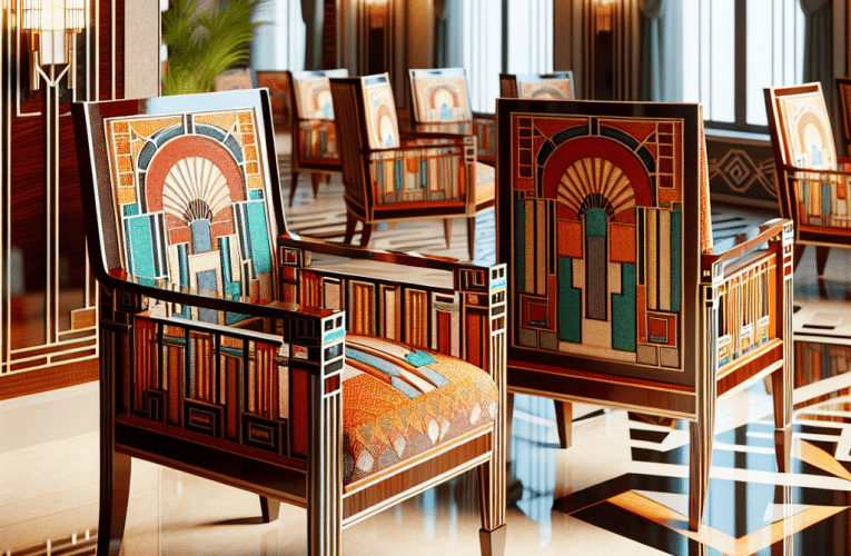 Krzesła art deco w nowoczesnym wnętrzu: Jak wprowadzić styl retro do swojego domu