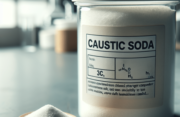 Soda kaustyczna – zastosowanie i środki bezpieczeństwa przy pracy z silnym alkaliem