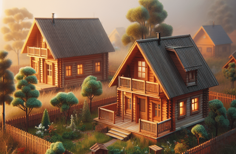 Małe domki drewniane na działkę: Jak wybrać przygotować i wykorzystać?