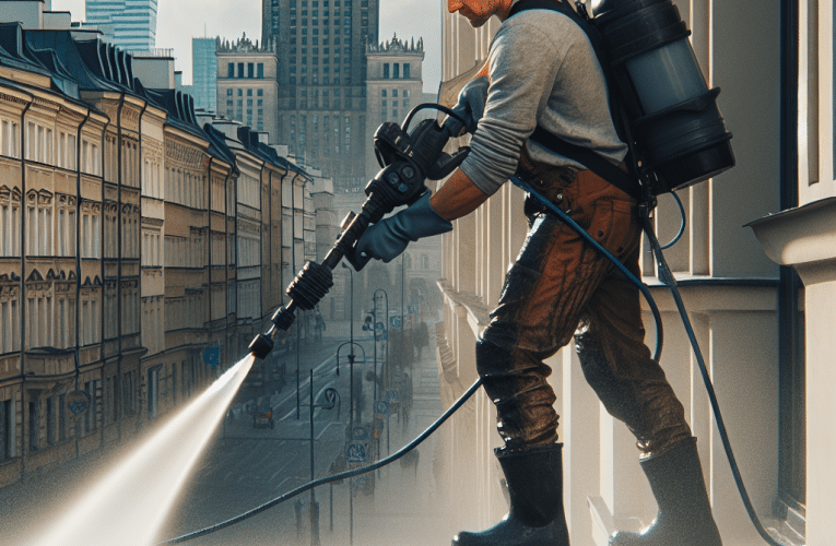 Mycie fasad w Warszawie – Jak efektywnie oczyścić elewacje budynków?