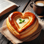 drożdżówki z serem w kształcie serca