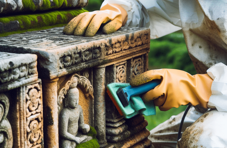 Czyszczenie kamienia naturalnego – poradnik krok po kroku do pielęgnacji twoich kamieni w domu i ogrodzie