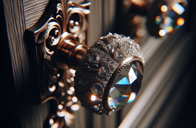 Klamki z kryształem – jak wybrać i gdzie stosować dla dodania elegancji w domu?