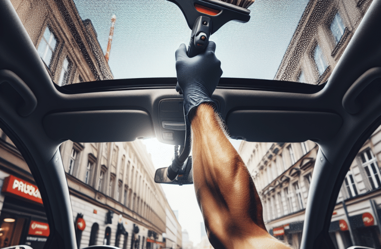Pranie podsufitki w samochodzie w Warszawie – poradnik krok po kroku