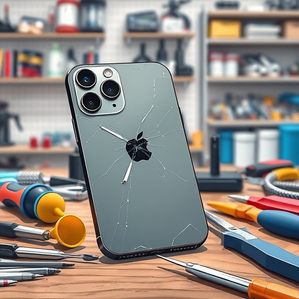 zbity tył iphone 16 pro max
