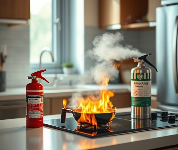 Która gaśnica do domu najmniej brudzi, a skutecznie gasi w kuchni?