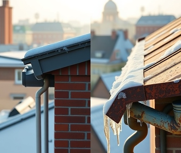 Czy w Warszawie rynny Marley lepiej znoszą smog i mróz niż stal?