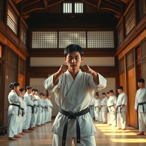 czarny pas w karate ile lat