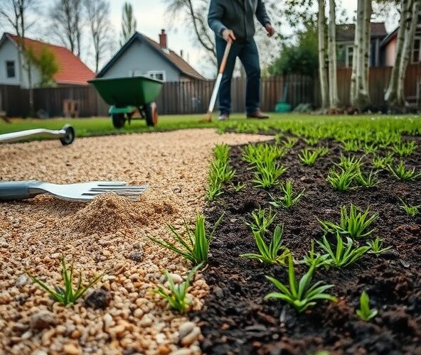 Czy mieszanka piasku i kompostu pomoże trawie z siewu w Michałowicach?