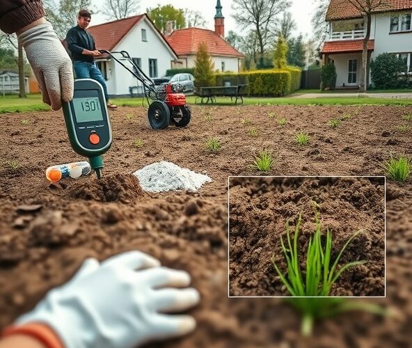 Jak poprawić pH gliny w Michałowicach przed siewem trawy?