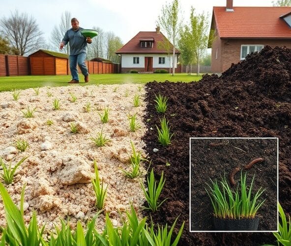 Co lepsze pod trawę z siewu w Michałowicach: wapnowanie czy kompost?