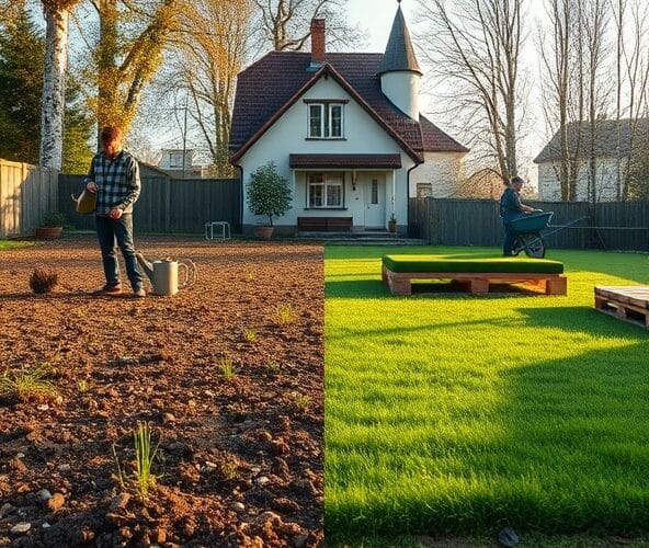 Czy trawa z siewu w Michałowicach wyjdzie taniej niż rolka na 400 m²?