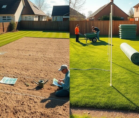 Czy w Michałowicach trawa z siewu wyjdzie taniej niż rolka na 400 m²?