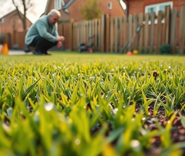 Trawa z siewu w Michałowicach: do koszenia po 8 tygodniach?