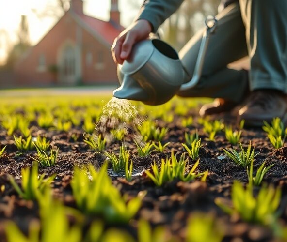 Kiedy podlewać trawę z siewu w Michałowicach, by lepiej się przyjęła?