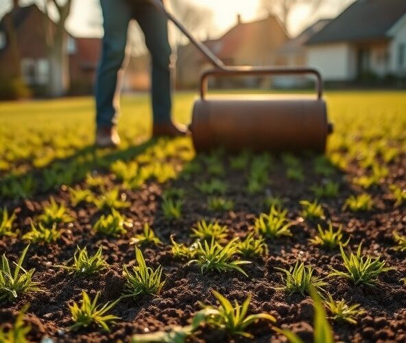 Czy wałkowanie trawy z siewu w Michałowicach poprawi wschody?