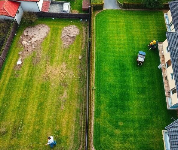 Co taniej w Michałowicach: trawa z siewu czy z rolki na 300 m²?