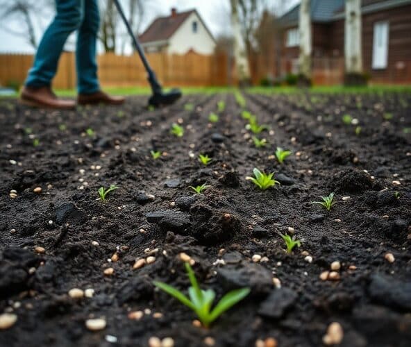 Trawa z siewu w Michałowicach wykiełkuje po przedsiewnej wertykulacji?