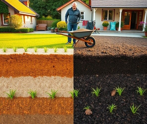 Czy warto dodać piasek czy kompost pod trawę z siewu w Michałowicach?