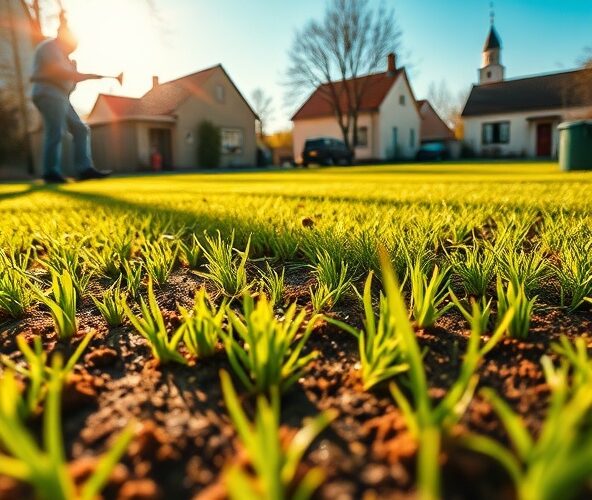 Jak pielęgnować trawę z siewu w Michałowicach, by się przyjęła?