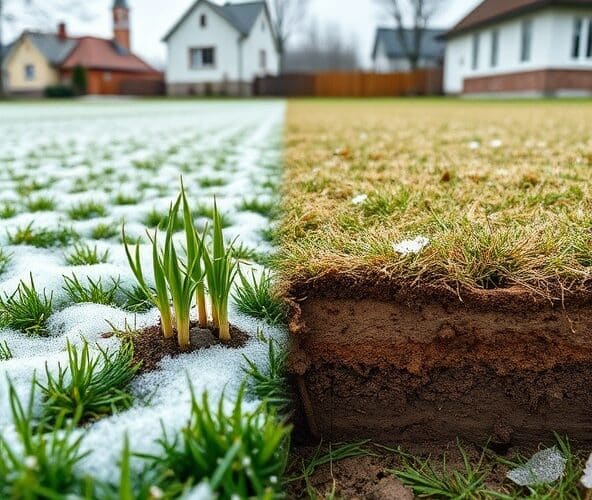 Czy trawa z siewu w Michałowicach lepiej zimuje niż z rolki?