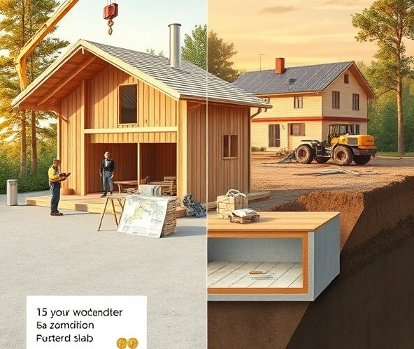 Czy płyta fundamentowa obniży koszt domów drewnianych na zamówienie?