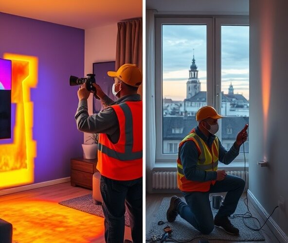 Lokalizacja wycieku w mieszkaniu w Krakowie: termowizja czy gaz?