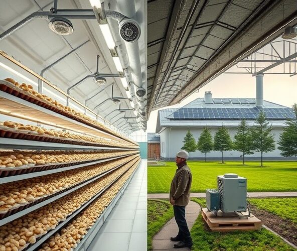 Jak obniżyć rachunki za prąd i ogrzewanie w pieczarkarni w Lubuskiem?