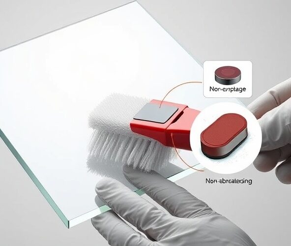 Jaka szczotka magnetyczna minimalizuje zarysowania pleksi (PMMA) 6 mm?