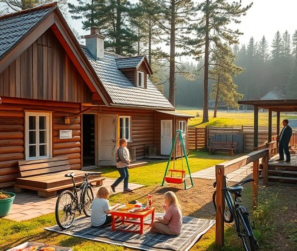 Gdzie znaleźć tanie noclegi w Olsztynku z placem zabaw do 250 zł?