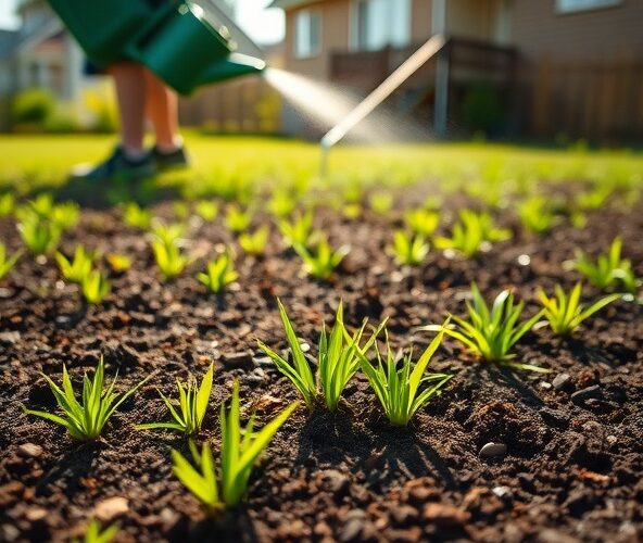 Czy trawa z siewu w Michałowicach przyjmie się latem bez ekipy?