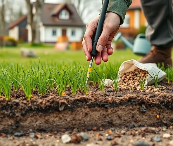 Jakie pH i nawozy dla trawy z siewu w Michałowicach na glinie?