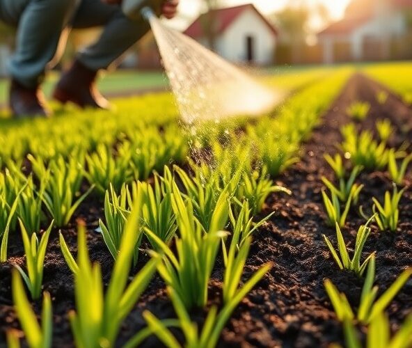 Jak podlewać trawę z siewu w Michałowicach, by przyjęła się szybciej?