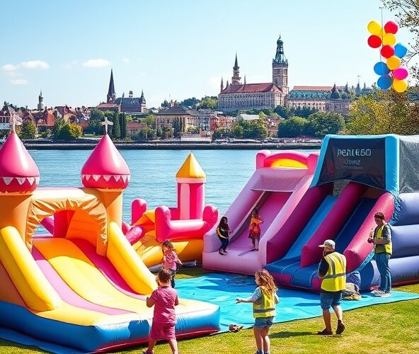 Jak znaleźć tani i bezpieczny wynajem zamków dmuchanych w Warszawie?