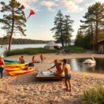 urlop na mazurach nad jeziorem