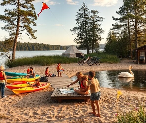 Jak zaplanować tani urlop na Mazurach nad jeziorem z atrakcjami dla dzieci?