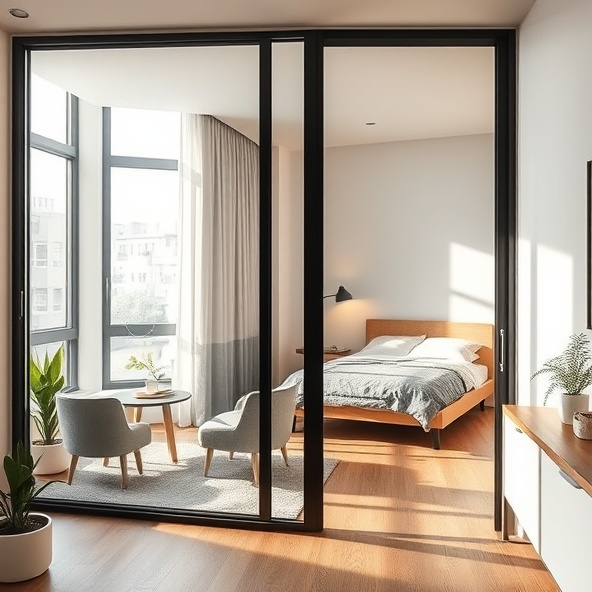 cienkoprofilowa ścianka loftowa