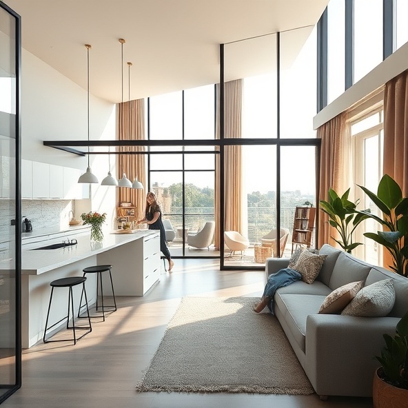 cienkoprofilowa ścianka loftowa