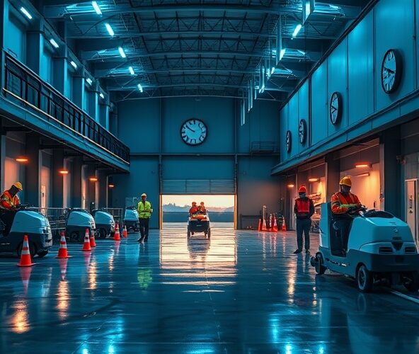 Jak zaplanować mycie hal w Gliwicach nocą, by zmniejszyć przestoje?